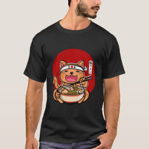 Japanische Ro Noodles Anime Japan Cat T-Shirt