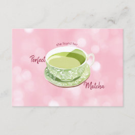 Japanische Rosa-Matcha-Brautparty-Beratung und Wün Begleitkarte