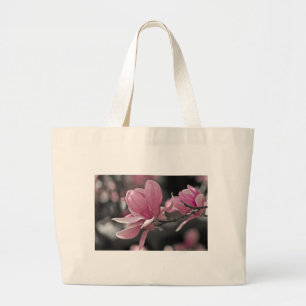 Japanische rosa Saucer-Magnolie Jumbo Stoffbeutel