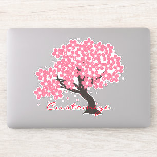 Japanische Sakura-Kirschblüten Donnerbucht Aufkleber
