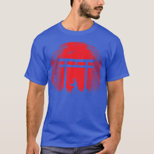 Japanische Samurai Fighter Silhouette Warrior Japa T-Shirt
