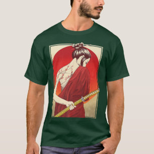 Japanische Samurai-Kultur Szene Vintage Sakura Ch T-Shirt