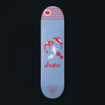 Japanische Samurai-Skateboard mit Namen Skateboard<br><div class="desc">Japanische Samurai-Skateboard mit Namen</div>