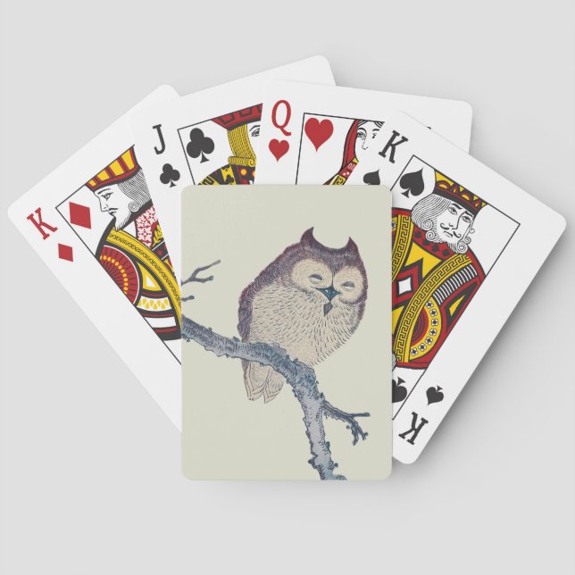 Japanische Schlafsäulennachtskunst Spielkarten (Rückseite)