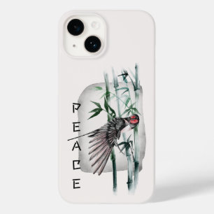 Japanische Schlucht Bird und Bambus Baum Kunst Case-Mate iPhone 14 Hülle