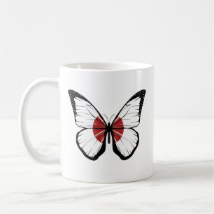 Japanische Schmetterlingsflagge Kaffeetasse