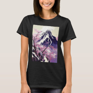 Japanische Schneebirg-Kirschblütenbäume T-Shirt