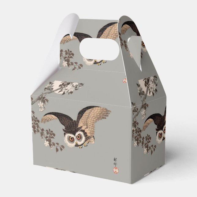 Japanische Schneemondwoodcut Flying Night Geschenkschachtel (Vorderseite)
