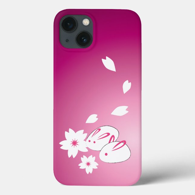 Japanische Schneeräume und Sakura Case-Mate iPhone Hülle (Rückseite)