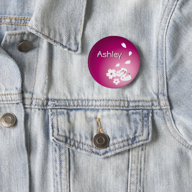 Japanische Schneeräume und Sakura Persönlicher Kno Button (Beispiel)