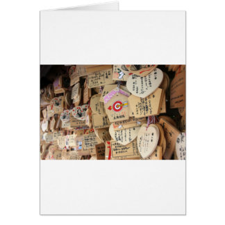 Japanische Schrein-Holz-Dedication