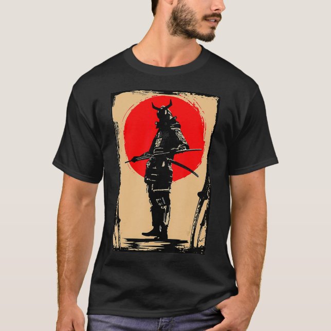 Japanische Schwertmänner Samurai Bushido Miyamoto  T-Shirt (Vorderseite)