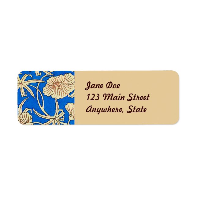 Japanische Seidenstoffe - blau und beige (Vorne)