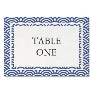 Japanische Seigha Stylisierte Waves Tischnummer