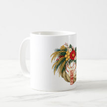 Japanische Shimekazari – Neujahrsdekoration Kaffee