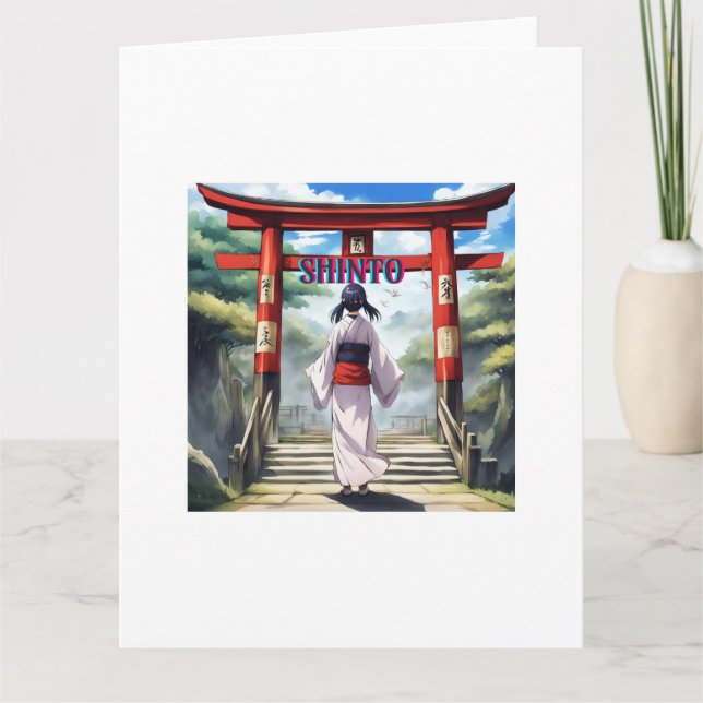 Japanische Shinto-Religion Karte (Vorderseite)