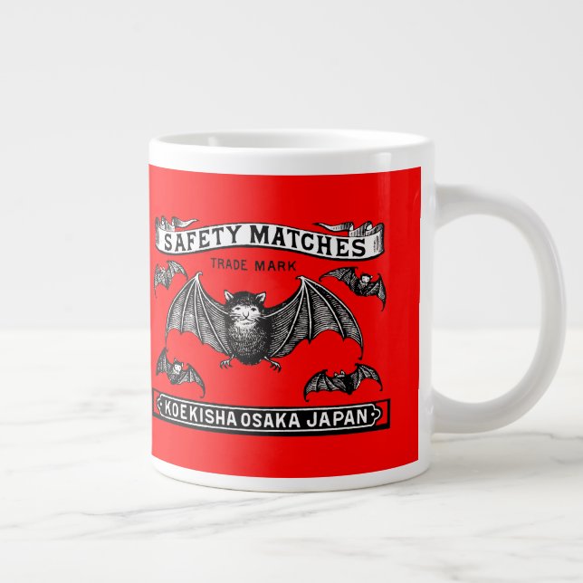 Japanische Sicherheitsmatten Art Bats Jumbo-Tasse (Rechts)