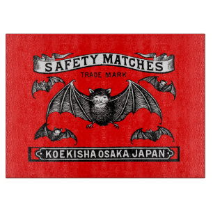Japanische Sicherheitsmatten Art Bats Schneidebrett