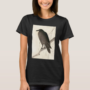 Japanische Skizze eines Raben T-Shirt