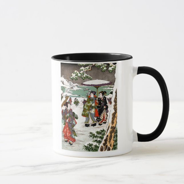 Japanische Snowscape Tasse (Rechts)