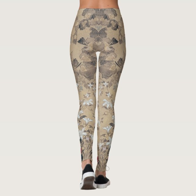Japanische SommerBlume Leggings (Rückseite)