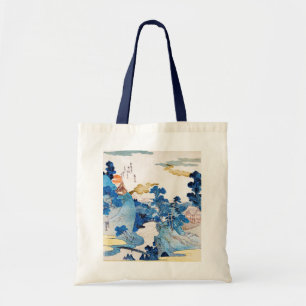Japanische Sonnenaufgangslandschaft, Kuniyoshi, Uk Tragetasche
