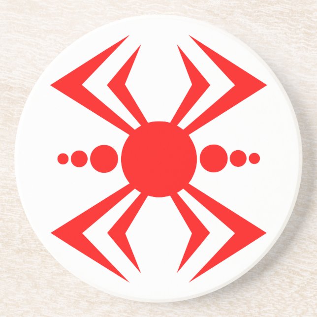 Japanische Spinne Sandstein Untersetzer (Vorne)