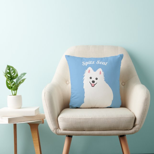 Japanische Spitz-Sitzpolster personalisierbar Kissen (Stuhl )