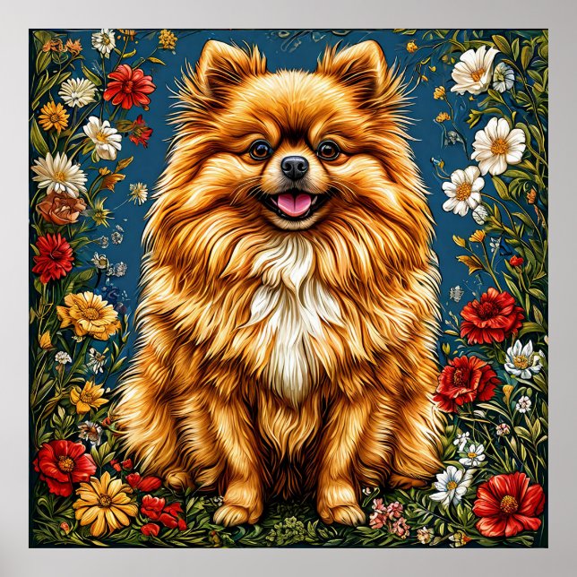 Japanische Spitzhunde Poster (Vorne)