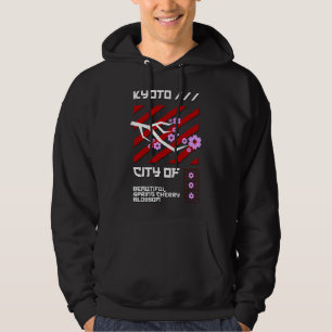 Japanische Städte - Kyōto Stadt Tscherisch-Blossom Hoodie