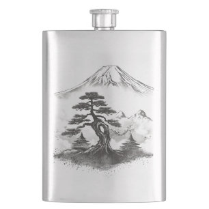 Japanische Stilkollektion Flachmann