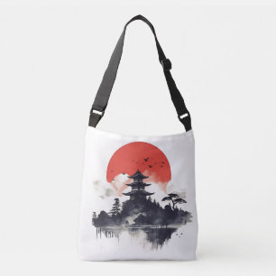 Japanische Stilkollektion Tragetaschen Mit Langen Trägern