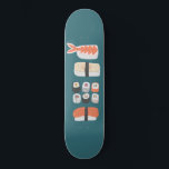 Japanische Sushi-Skateboard Skateboard<br><div class="desc">Sushi,  Nigiri und Maki rollen köstliche Speisen für diejenigen,  die Liebe,  japanische Küche zu essen.</div>