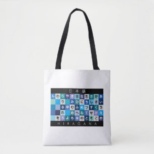 Japanische Tabelle Hiragana & Katakana Tasche