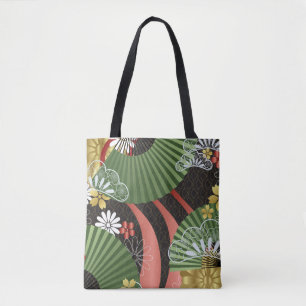 japanische Tasche von Kimono Fabric
