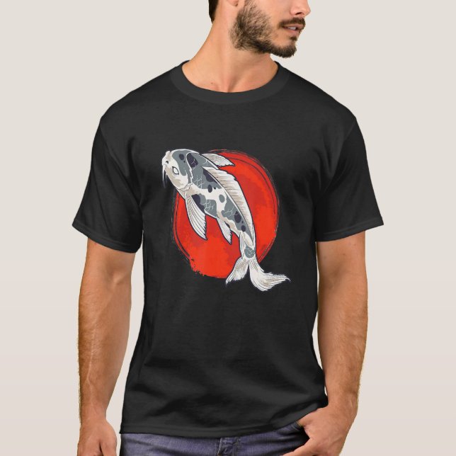 Japanische Tattoo Dragon Koi Carp Japan Fisch Urba T-Shirt (Vorderseite)