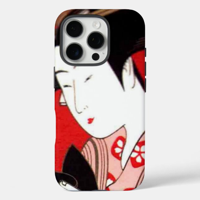 Japanische Teezeremonie Kunst drucken iPhone 16 Pro Hülle (Rückseite)