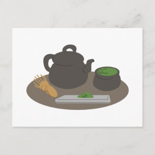 Japanische Teezeremonie Postkarte