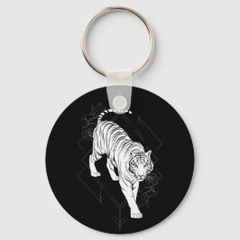 Japanische Tigerkunst Schlüsselanhänger