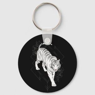 Japanische Tigerkunst Schlüsselanhänger