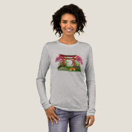 Japanische Torii-Tore mit Schlaffox-Hemd Tri-Blend Shirt