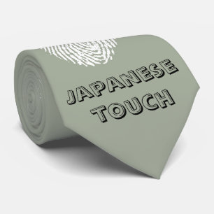 Japanische Touchfingerabdruckflagge Krawatte