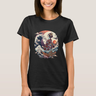 Japanische Traditionskunst Geisha Die große Welle T-Shirt