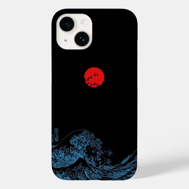Japanische Ukiyo Art Case-Mate iPhone 14 Hülle (Rückseite)