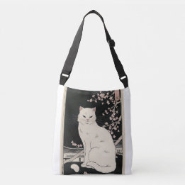 Japanische Ukiyo e Katzenkunst Tragetaschen Mit Langen Trägern