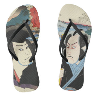 Japanische Ukiyoe-Malerei Flip Flops