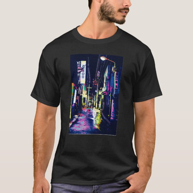 Japanische Vaporwave 80er Jahre Lofi Tokyo Streetw T-Shirt (Vorderseite)