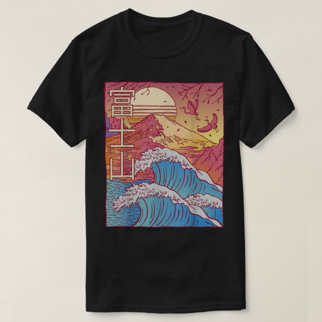 Japanische Vaporwave-Retro T-Shirt (Design vorne)