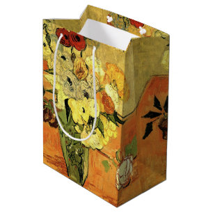 Japanische Vase, Rosen, Anemonen von Vincent van G Mittlere Geschenktüte