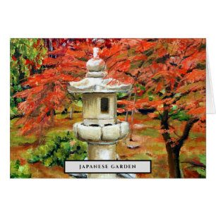 Japanische Vintage-Gartenkunst